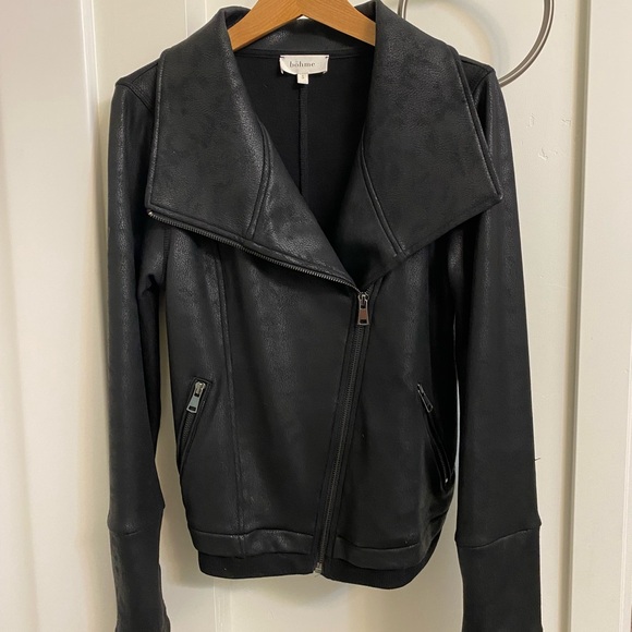 Second Skin Black Faux Leather Jacket - Picture 2 of 11